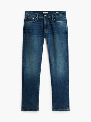 denim denton slim straight leg jeans mit whisker-effekt für herren - tommy hilfiger