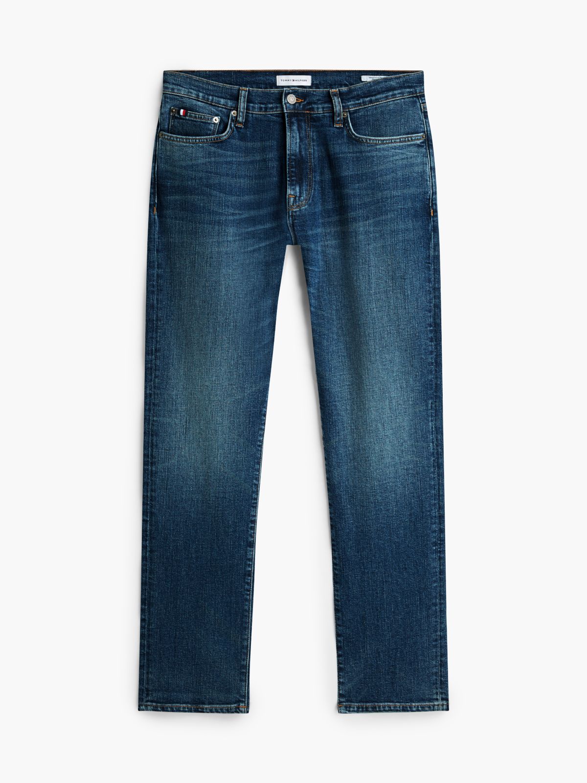 Denton Slim Straight Whiskered Jeans — Denim