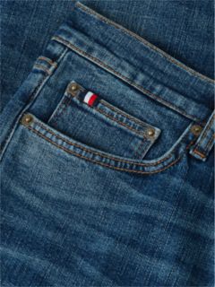 Denton Slim Straight Whiskered Jeans — Denim 9