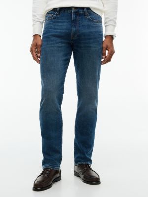 denim denton slim straight leg jeans mit whisker-effekt für herren - tommy hilfiger