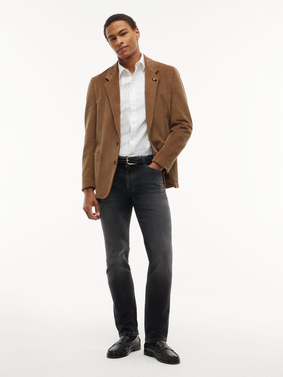 Denton Slim Straight Faded Jeans — Denim