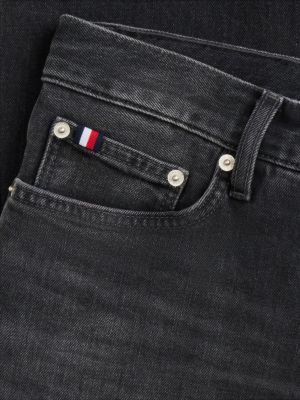 denim denton slim straight leg jeans mit fade-effekt für herren - tommy hilfiger