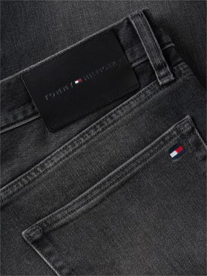 denim denton slim straight leg jeans mit fade-effekt für herren - tommy hilfiger