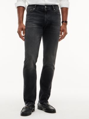 denim denton slim straight leg jeans mit fade-effekt für herren - tommy hilfiger