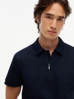New York Label Performance Regular Fit Polo Shirt — Blue 3