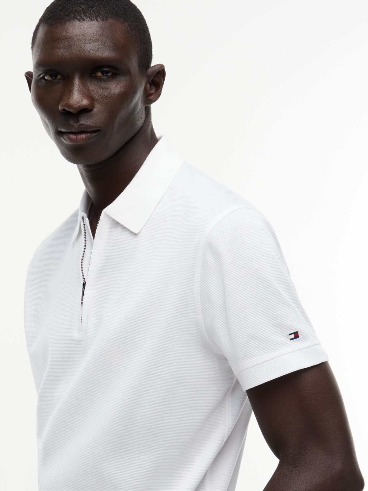 New York Label Performance Regular Fit Polo Shirt — White