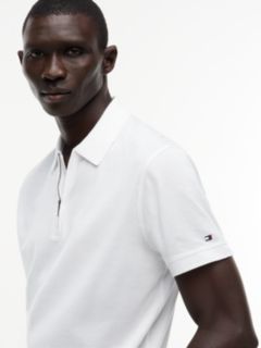 New York Label Performance Regular Fit Polo Shirt — White 3