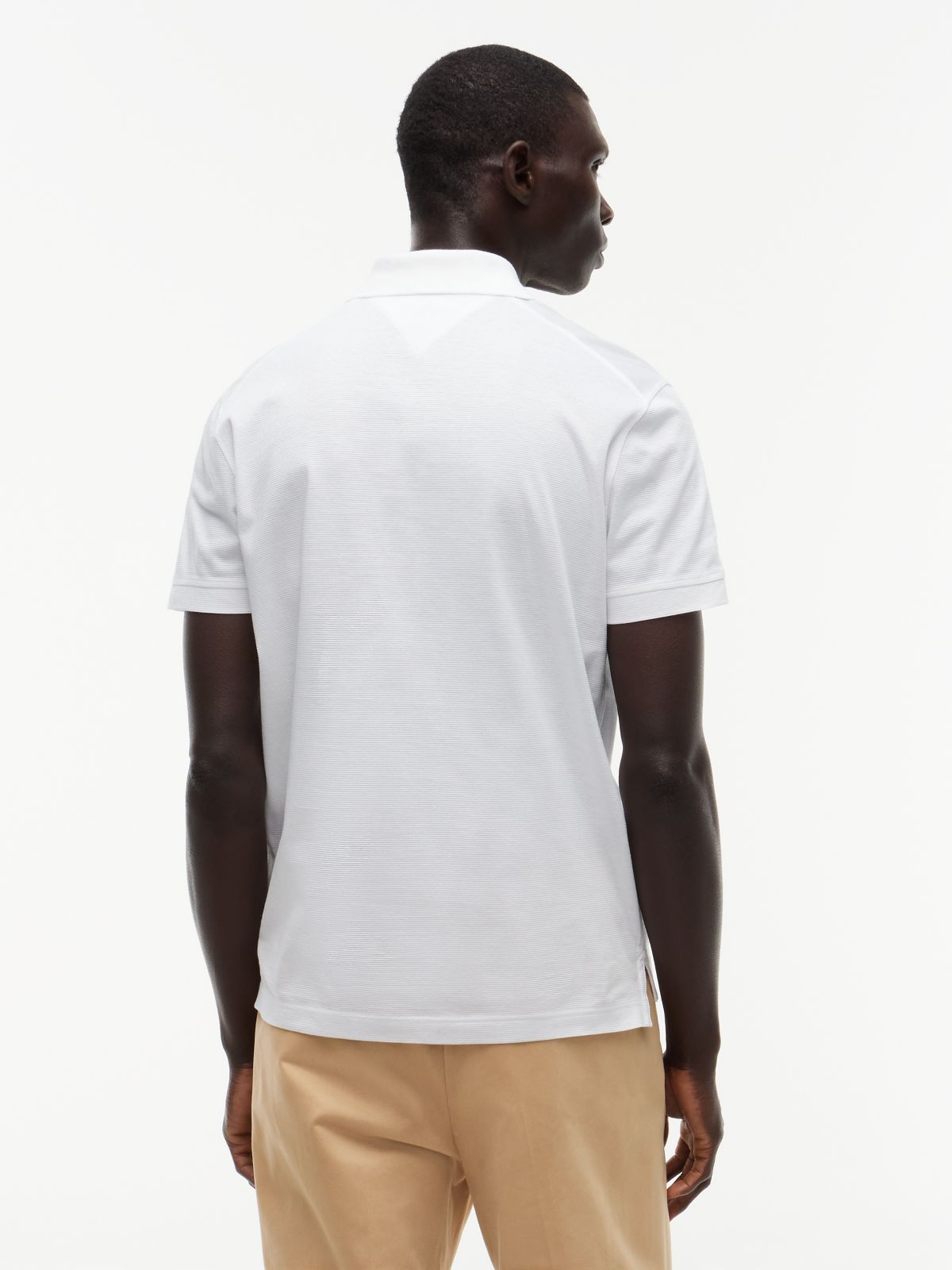 New York Label Performance Regular Fit Polo Shirt — White