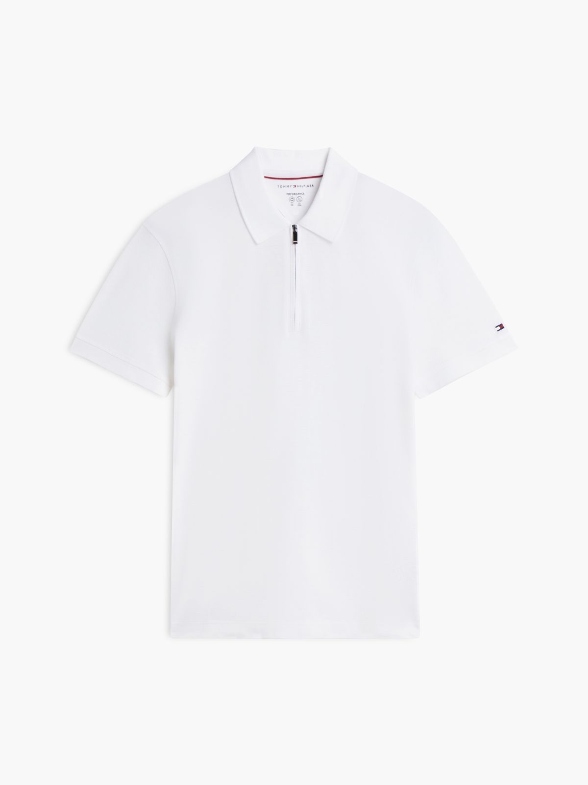 New York Label Performance Regular Fit Polo Shirt — White