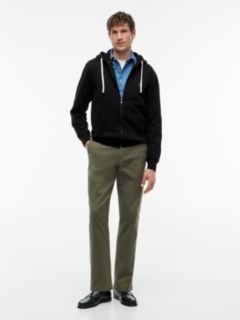 Flag Embroidery Fleece Zip-Thru Hoody — Black 2