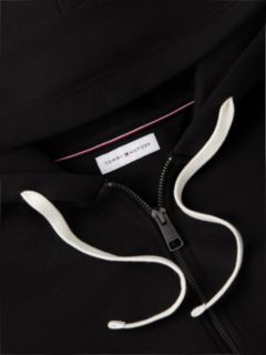 Flag Embroidery Fleece Zip-Thru Hoody — Black 6