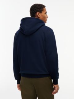Flag Embroidery Fleece Zip-Thru Hoody — Blue 4