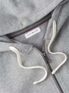 Flag Embroidery Fleece Zip-Thru Hoody — Grey 6