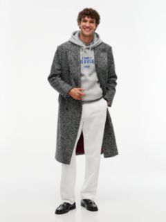 Logo Embroidery Fleece Hoody — Grey 2