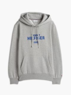 Logo Embroidery Fleece Hoody — Grey 6