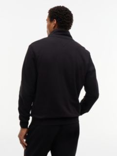 Logo Zip-Thru Terry Sweatshirt — Black 4