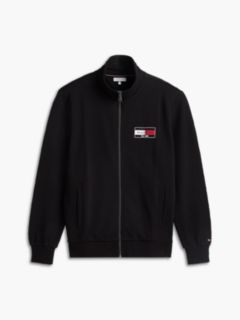 Logo Zip-Thru Terry Sweatshirt — Black 5