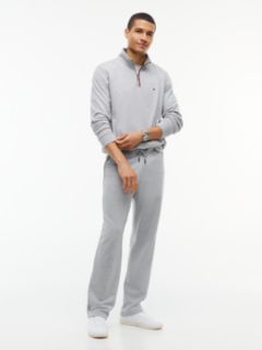Global Stripe Terry Quarter-Zip Sweatshirt — Grey 2