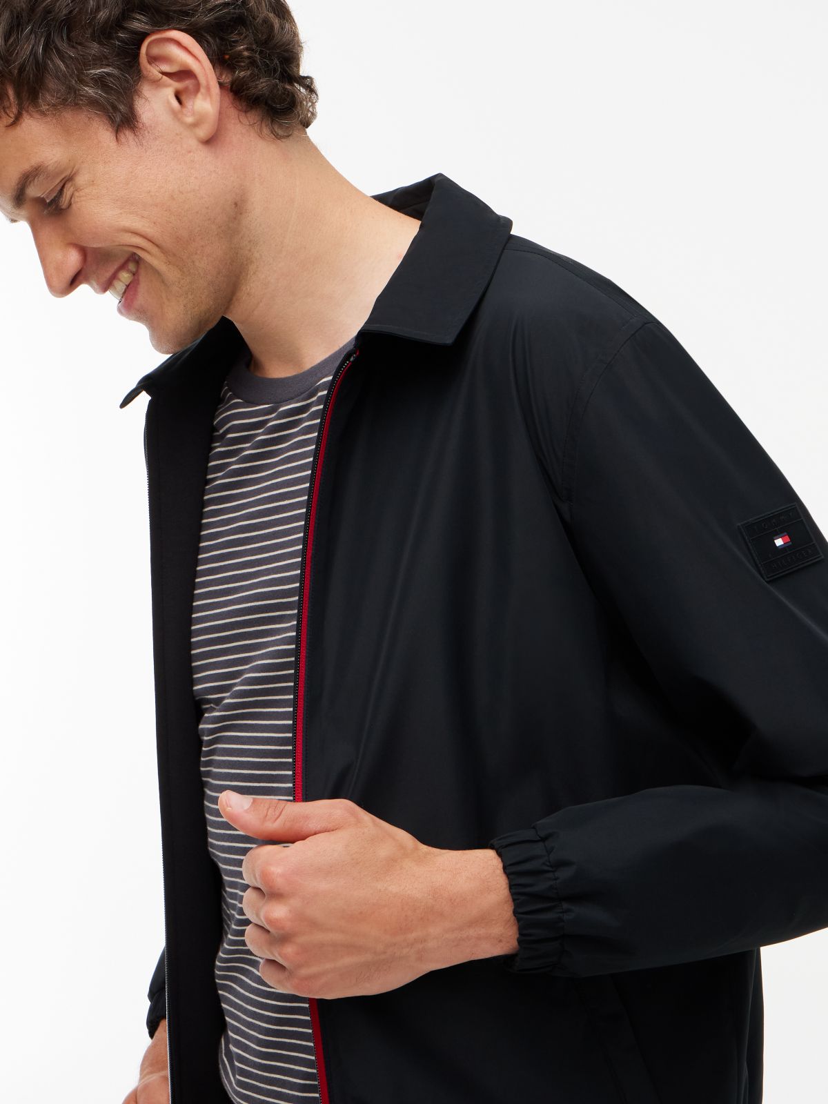 Intechno Knit Reversible Zip-Thru Jacket — Black