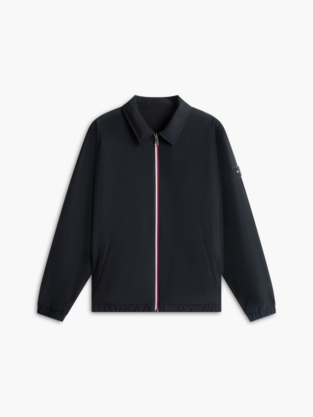 Intechno Knit Reversible Zip-Thru Jacket — Black