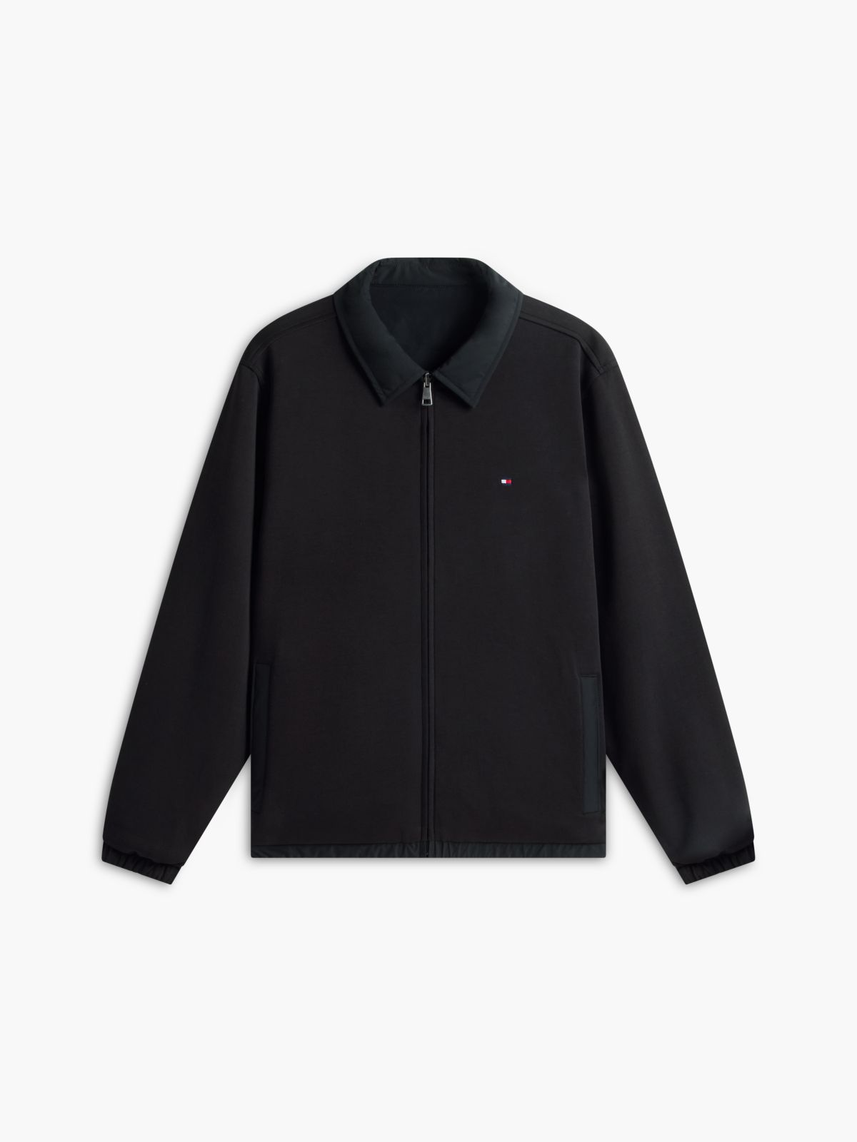 Intechno Knit Reversible Zip-Thru Jacket — Black