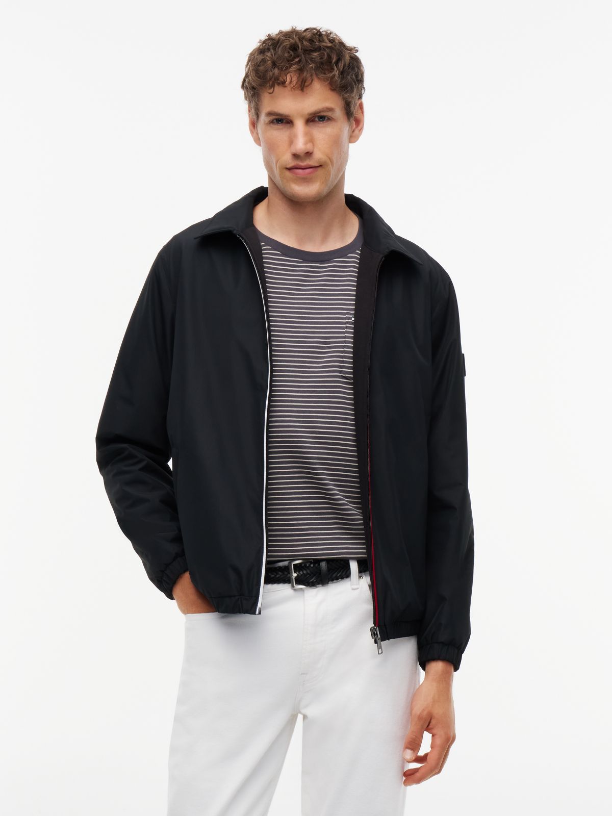Intechno Knit Reversible Zip-Thru Jacket — Black