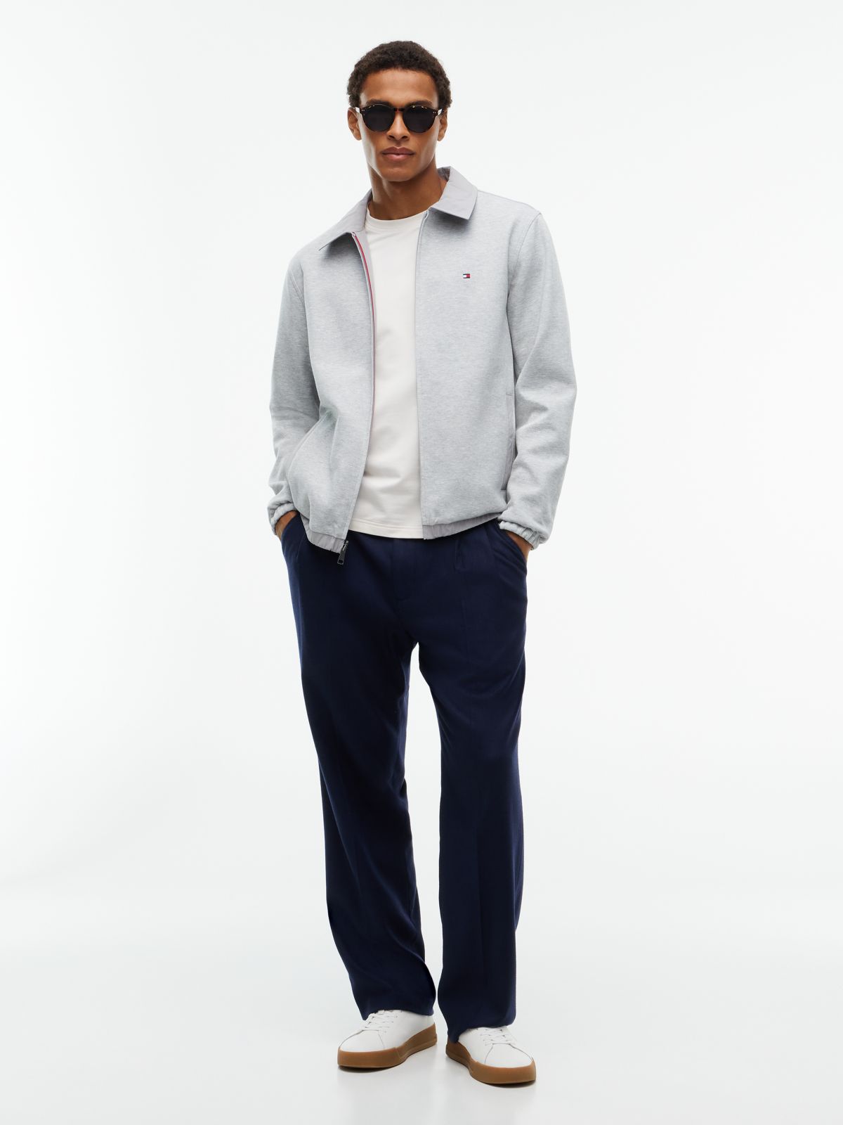 Intechno Knit Reversible Zip-Thru Jacket — Grey