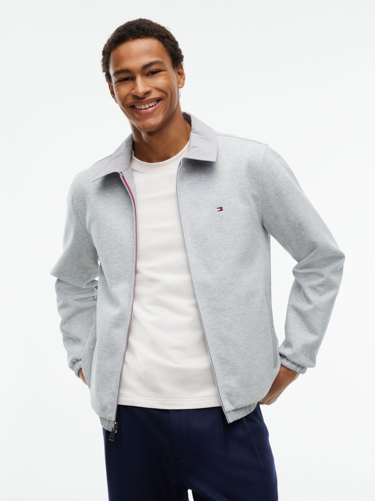 Intechno Knit Reversible Zip-Thru Jacket — Grey