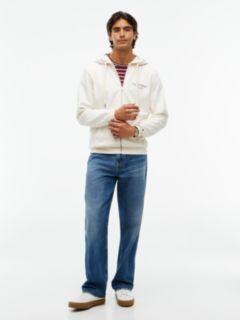 Back Graphic Terry Zip-Thru Hoody — Yellow 2