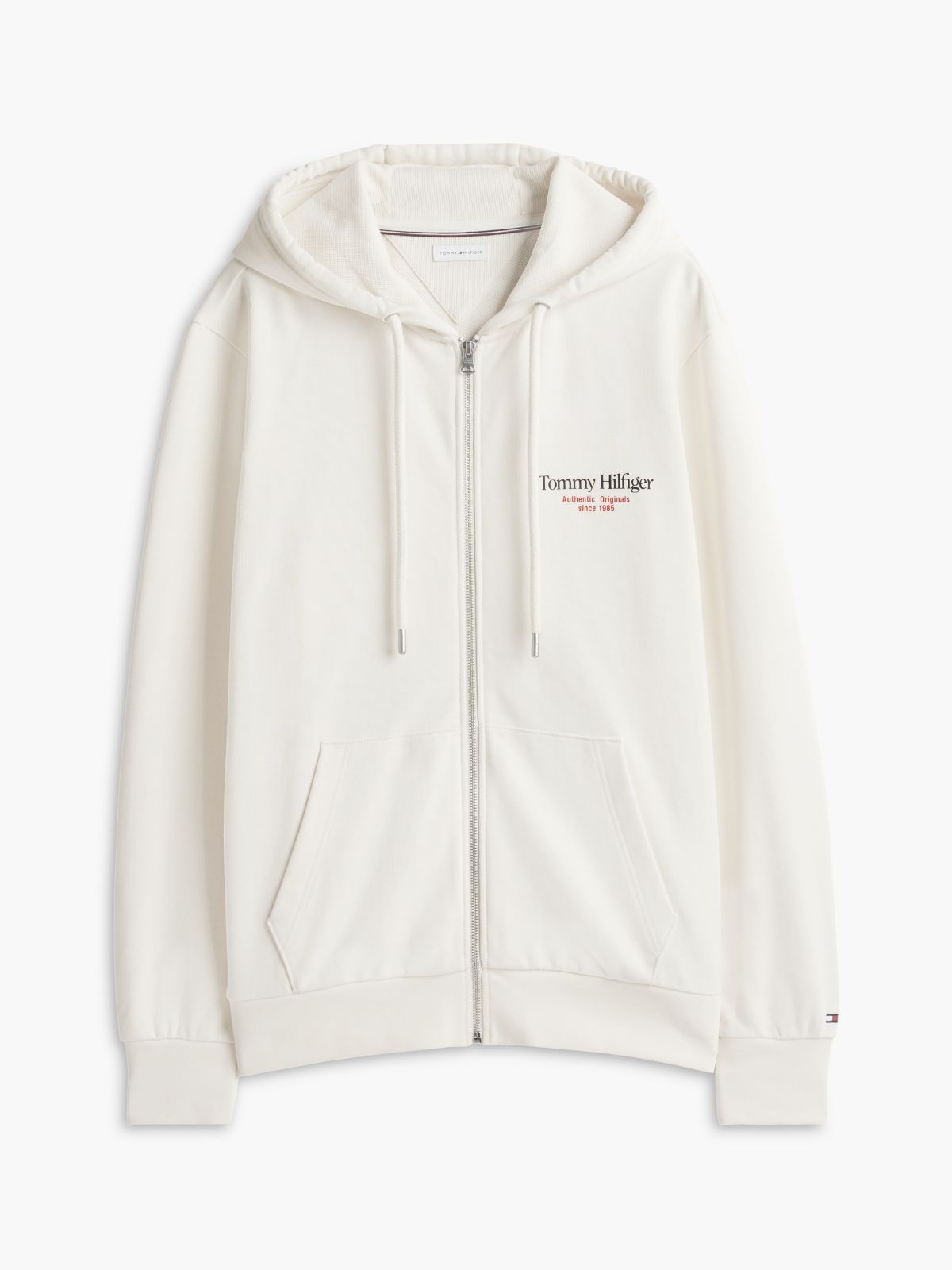 Back Graphic Terry Zip-Thru Hoody — Yellow