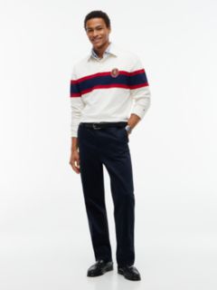 Crest Colour-Blocked Relaxed Rugby Shirt — Yellow 2