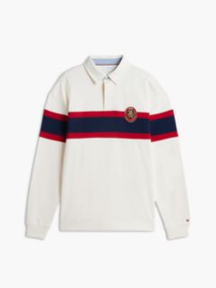 Crest Colour-Blocked Relaxed Rugby Shirt — Yellow 5