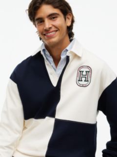 Varsity Colour-Blocked Relaxed Rugby Shirt — Yellow 3