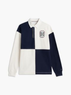 Varsity Colour-Blocked Relaxed Rugby Shirt — Yellow 5