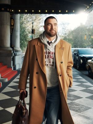 grey varsity logo embroidery relaxed hoody for men tommy hilfiger