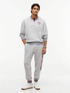 Varsity Relaxed Quarter-Zip Sweatshirt — Grey 2