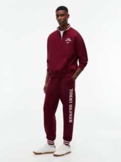 Varsity Relaxed Quarter-Zip Sweatshirt — Purple 2