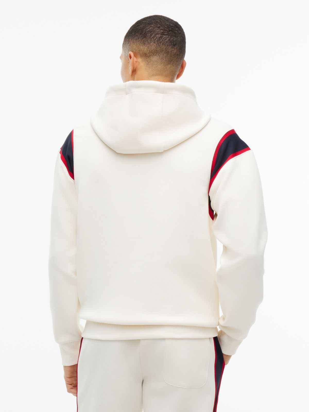 Varsity Logo Contrast Stripe Hoody — Yellow
