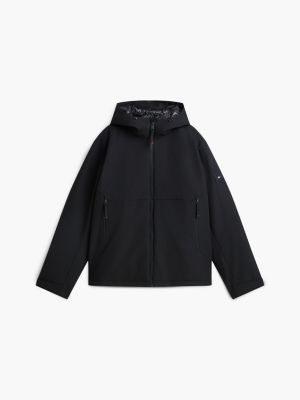 black performance tech water repellent padded jacket for men tommy hilfiger