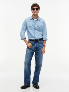 Regular Fit Western Denim Shirt — Denim 2