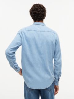 Regular Fit Western Denim Shirt — Denim 5