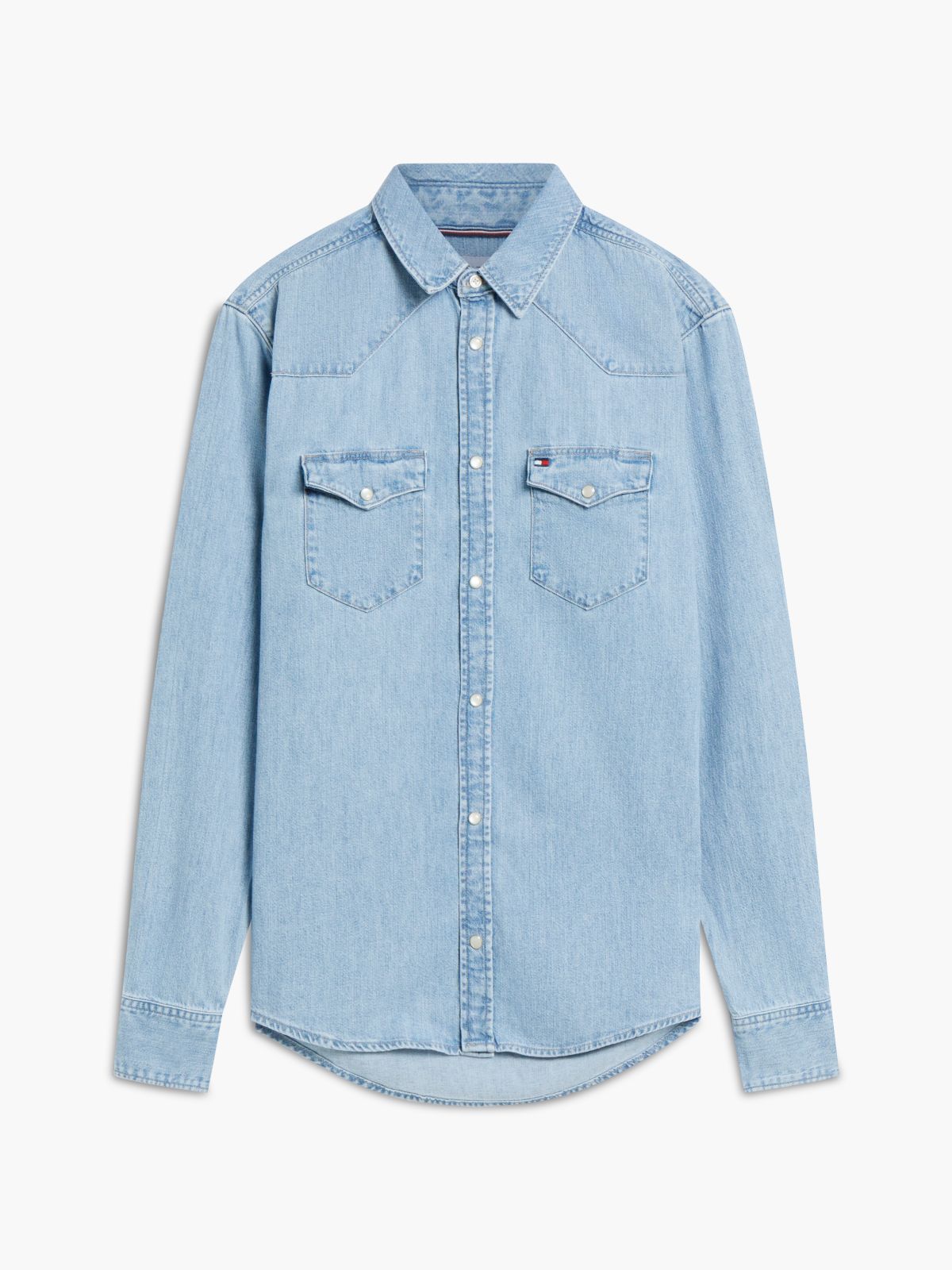 Regular Fit Western Denim Shirt — Denim