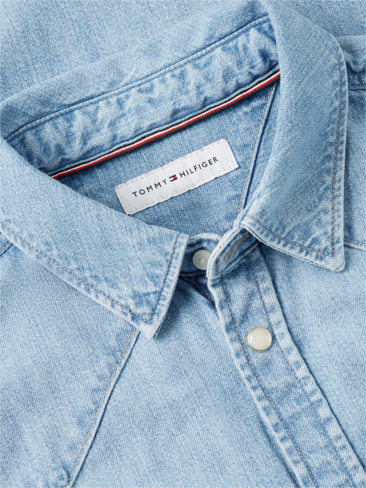 Regular Fit Western Denim Shirt — Denim