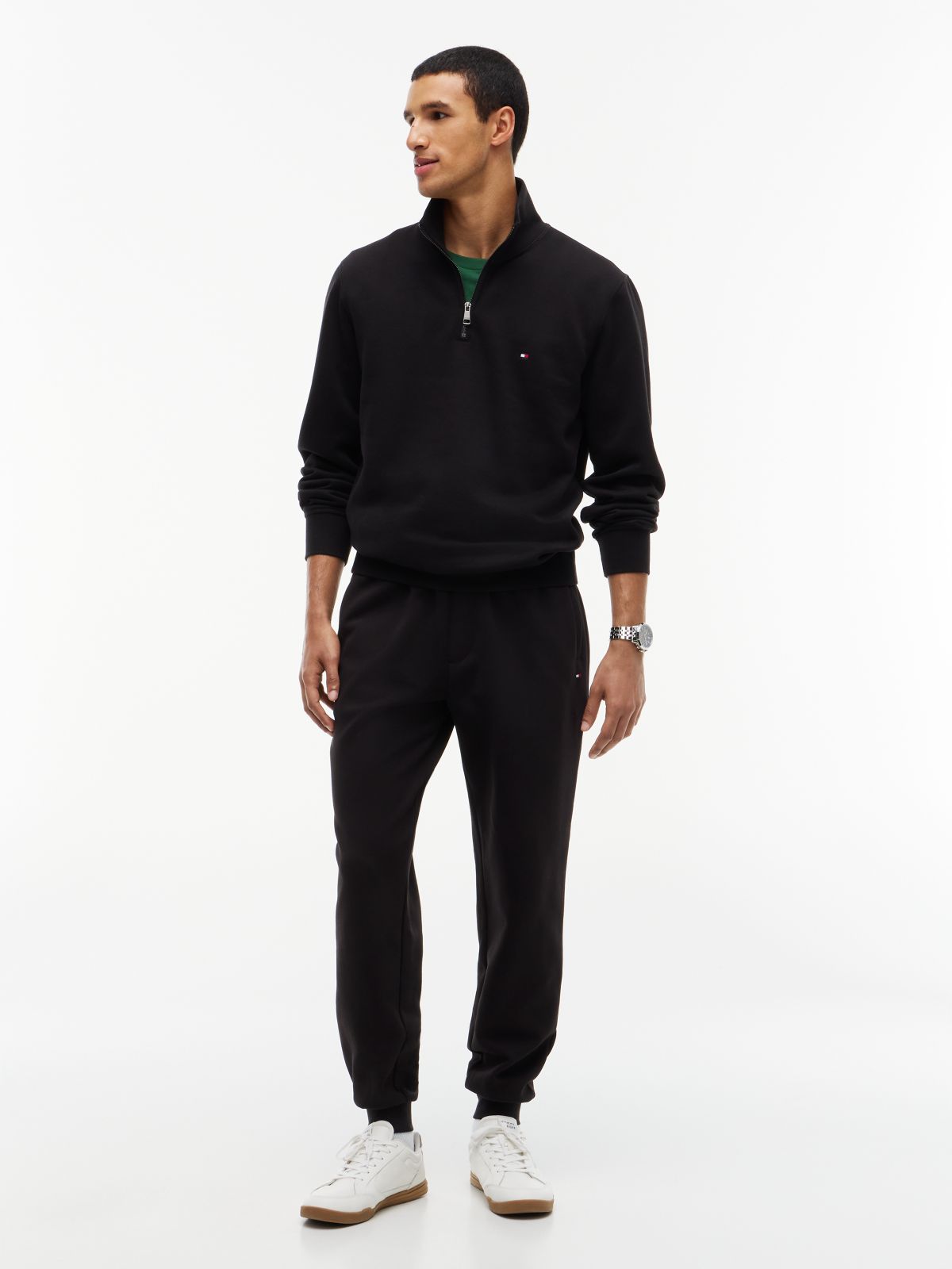 Intechno Knit Cuffed Joggers — Black