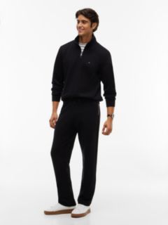 Global Stripe Pocket Terry Joggers — Black 2