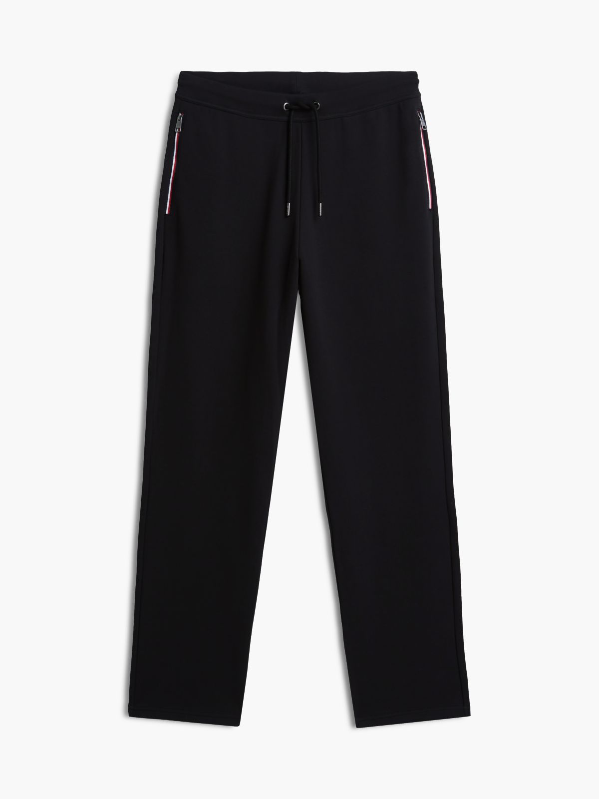 Global Stripe Pocket Terry Joggers — Black