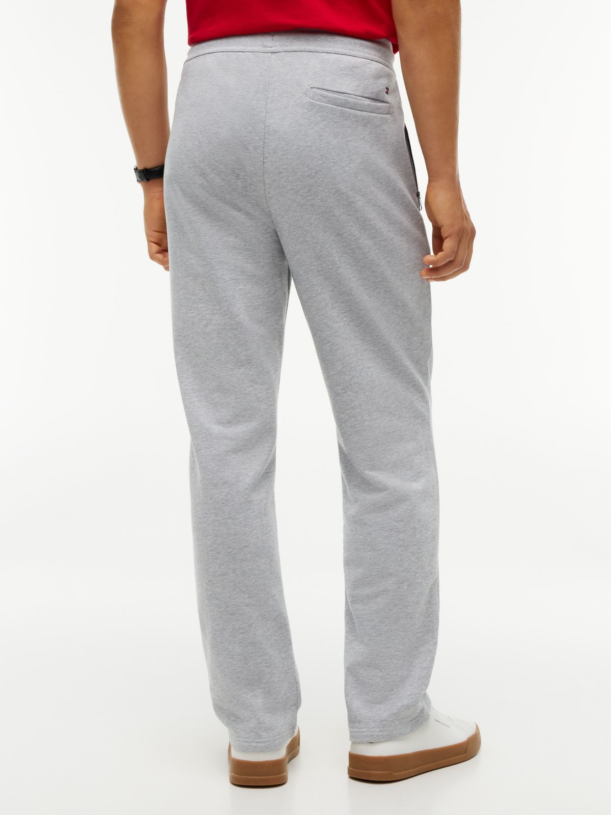 Global Stripe Pocket Terry Joggers — Grey