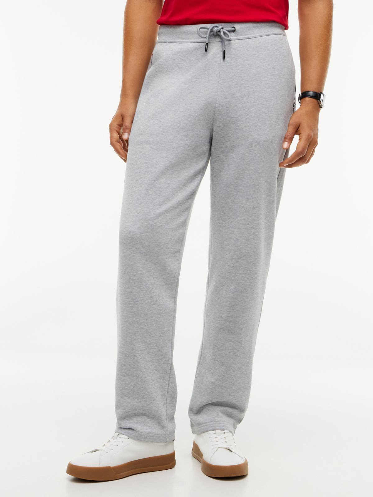 Global Stripe Pocket Terry Joggers — Grey