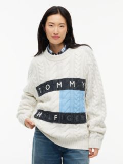 Tommy Hilfiger x FRGMT Relaxed Cable Knit Jumper — White 2