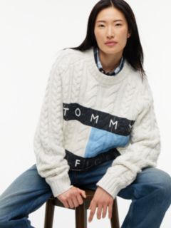 Tommy Hilfiger x FRGMT Relaxed Cable Knit Jumper — White 6